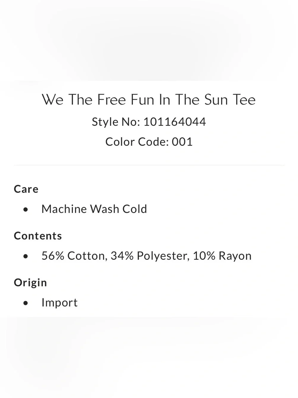 Free People We the Free Fun in the Sun tee